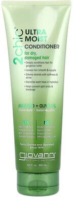 Care+ Giovanni, 2chic®, Ultra Moist Conditioner, For Dry, Damaged Hair, Avocado + Olive Oil, 8.5 fl oz (250 ml)