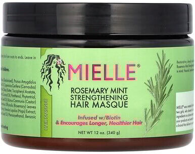 Care+ Mielle, Strengthening Hair Masque, Rosemary Mint, 12 oz (340 g)