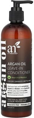 Care+ artnaturals, Argan Oil Leave-In Conditioner, For Dry, Damaged, Brittle Hair, 12 fl oz (355 ml)