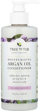 Care+ Tree To Tub, Moisturizing Argan Oil Conditioner, For Dry Hair & Sensitive Scalp, Relaxing Lavender , 8.5 fl oz (250 ml)