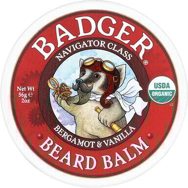 Badger Beard Balm, Bergamot & Vanilla, 2 oz (56 g)