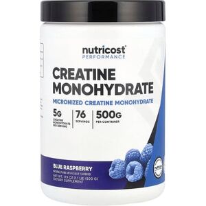 Nutricost, Performance, Creatine Monohydrate, Blue Raspberry, 17.9 oz (500 g) Nutricost, Performance, Creatine Monohydrate, Blue Raspberry, 17.9 oz (500 g)