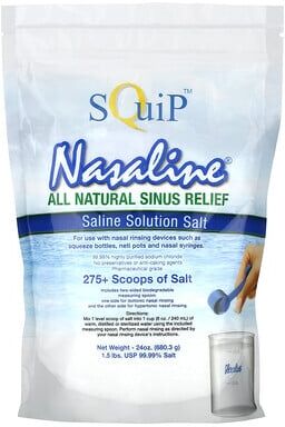 Care+ Squip, Nasaline, Saline Solution Salt, 1.5 lbs (680.3 g)