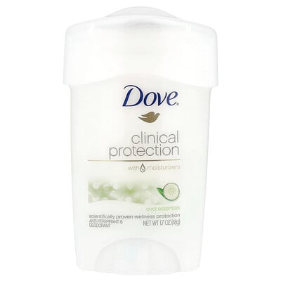 Dove, Clinical Protection, Anti-Perspirant Deodorant, Cool Essentials, 1.7 oz (48 g) Dove, Clinical Protection, Anti-Perspirant Deodorant, Cool Essentials, 1.7 oz (48 g)