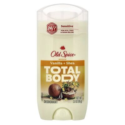 Old Spice, Total Body Deodorant, Sensitive, Vanilla + Shea, 3 oz (85 g) Old Spice, Total Body Deodorant, Sensitive, Vanilla + Shea, 3 oz (85 g)