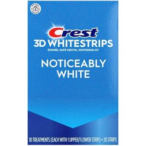 Crest, 3D Whitestrips, Enamel Safe Dental Whitening Kit, Noticeably White, 20 Strips Crest, 3D Whitestrips, Enamel Safe Dental Whitening Kit, Noticeably White, 20 Strips