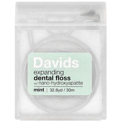 Davids, Expanding Dental Floss, Mint, 32.8 yd (30 m) Davids, Expanding Dental Floss, Mint, 32.8 yd (30 m)