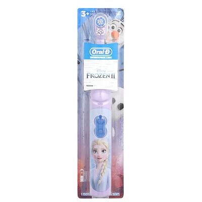 Oral-B, Battery Toothbrush, Soft, 3+ Years, Disney Frozen II, 1 Toothbrush Oral-B, Battery Toothbrush, Soft, 3+ Years, Disney Frozen II, 1 Toothbrush