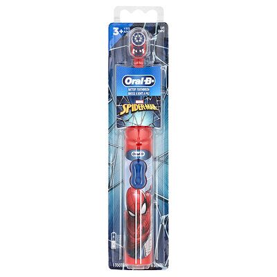 Oral-B, Battery Toothbrush, Soft, 3+ Yrs, Spider-Man, 1 Toothbrush Oral-B, Battery Toothbrush, Soft, 3+ Yrs, Spider-Man, 1 Toothbrush