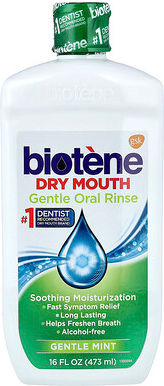 Care+ Biotene Dental Products, Dry Mouth Gentle Oral Rinse, Alcohol-Free, Gentle Mint, 16 fl oz (473 ml)