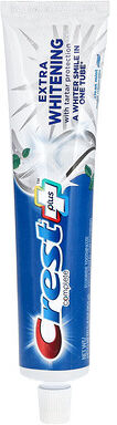 Care+ Crest, Plus Complete, Fluoride Toothpaste, Extra Whitening with Tartar Protection, Clean Mint, 5.4 oz (153 g)