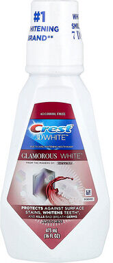 Care+ Crest, 3D Whiteâ„¢, Multi-Care Whitening Mouthwash, Glamorous Whiteâ„¢, Alcohol Free, Arctic Mint, 16 fl oz (473 ml)