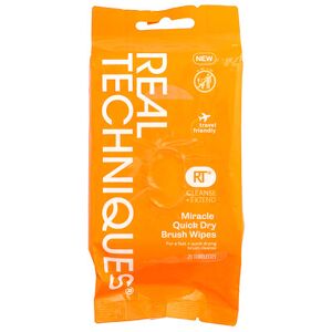 Real Techniques, Cleanse + Extend, Miracle Quick Dry Brush Wipes, 20 Wipes Real Techniques, Cleanse + Extend, Miracle Quick Dry Brush Wipes, 20 Wipes