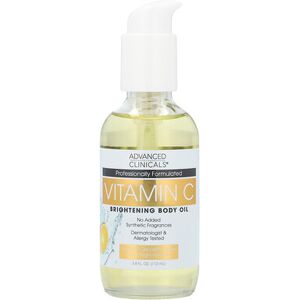 Advanced Clinicals, Vitamin C, Brightening Body Oil, 3.8 fl oz (112 ml) Advanced Clinicals, Vitamin C, Brightening Body Oil, 3.8 fl oz (112 ml)