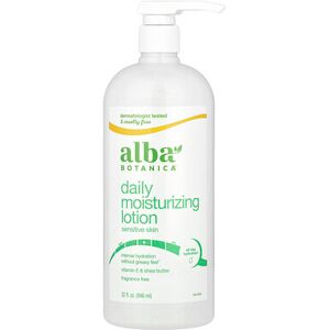 Alba Botanica, Daily Moisturizing Lotion, Sensitive Skin, Fragrance Free, 32 fl oz (946 ml) Alba Botanica, Daily Moisturizing Lotion, Sensitive Skin, Fragrance Free, 32 fl oz (946 ml)