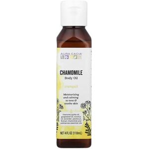 Aura Cacia, Body Oil, Chamomile, 4 fl oz (118 ml) Aura Cacia, Body Oil, Chamomile, 4 fl oz (118 ml)