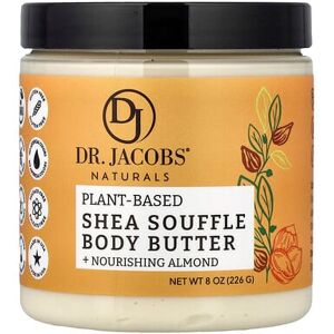Dr. Jacobs Naturals, Plant-Based Shea Souffle Body Butter, Almond, 8 oz (226 g) Dr. Jacobs Naturals, Plant-Based Shea Souffle Body Butter, Almond, 8 oz (226 g)