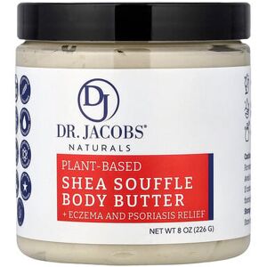 Dr. Jacobs Naturals, Plant-Based Shea Souffle Body Butter, Fragrance Free, 8 oz (226 g) Dr. Jacobs Naturals, Plant-Based Shea Souffle Body Butter, Fragrance Free, 8 oz (226 g)