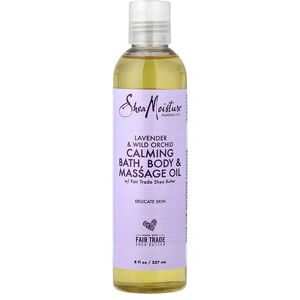 SheaMoisture, Calming Bath, Body & Massage Oil, Delicate Skin, Lavender & Wild Orchid, 8 fl oz (237 ml) SheaMoisture, Calming Bath, Body & Massage Oil, Delicate Skin, Lavender & Wild Orchid, 8 fl oz (237 ml)