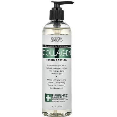 Advanced Clinicals, Collagen, Lifting Body Oil, 12 fl oz (355 ml) Advanced Clinicals, Collagen, Lifting Body Oil, 12 fl oz (355 ml)