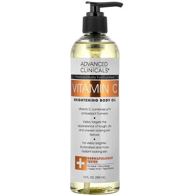 Advanced Clinicals, Vitamin C, Brightening Body Oil, 12 fl oz (355 ml) Advanced Clinicals, Vitamin C, Brightening Body Oil, 12 fl oz (355 ml)