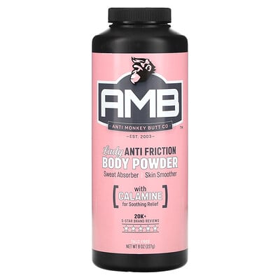Anti Monkey Butt, Lady Anti Friction Body Powder, 8 oz (226 g) Anti Monkey Butt, Lady Anti Friction Body Powder, 8 oz (226 g)