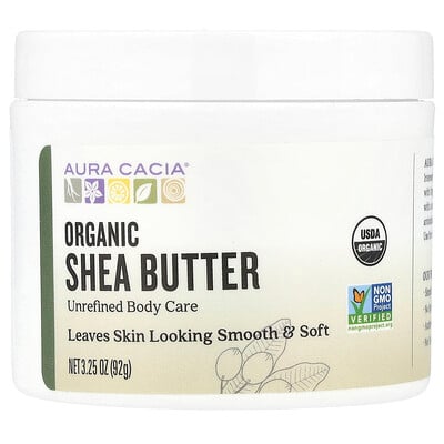 Aura Cacia, Organic Shea Butter, 3.25 oz (92 g) Aura Cacia, Organic Shea Butter, 3.25 oz (92 g)