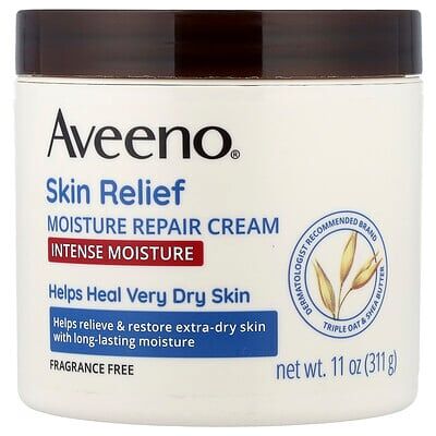 Aveeno Skin Relief Moisture Repair Cream, Fragrance Free, 11 oz (311 g) Aveeno Skin Relief Moisture Repair Cream, Fragrance Free, 11 oz (311 g)