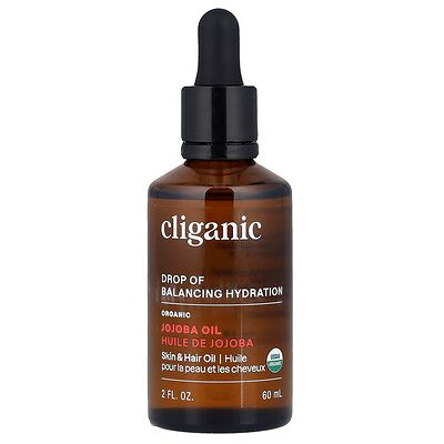 Cliganic, Organic Jojoba Oil, For Oily & Combination Skin , 2 fl oz (60 ml) Cliganic, Organic Jojoba Oil, For Oily & Combination Skin , 2 fl oz (60 ml)