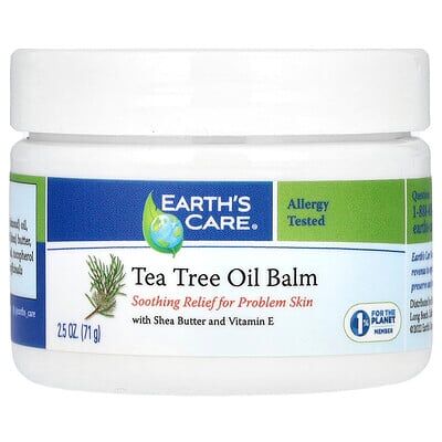 Earth's Care Tea Tree Oil Balm Shea Vitamin E - Balm Earth's Care Tea Tree Oil Balm Shea Vitamin E - Balm