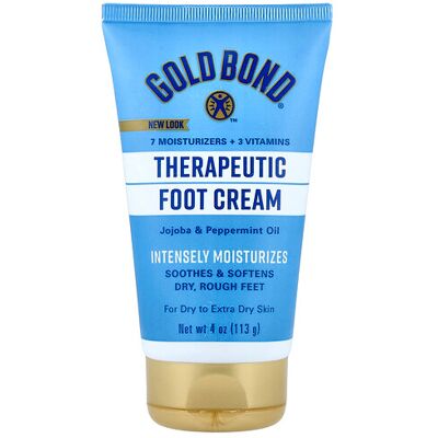 Gold Bond, Therapeutic Foot Cream, Jojoba & Peppermint Oil, For Dry to Extra Dry Skin, 4 oz (113 g) Gold Bond, Therapeutic Foot Cream, Jojoba & Peppermint Oil, For Dry to Extra Dry Skin, 4 oz (113 g)