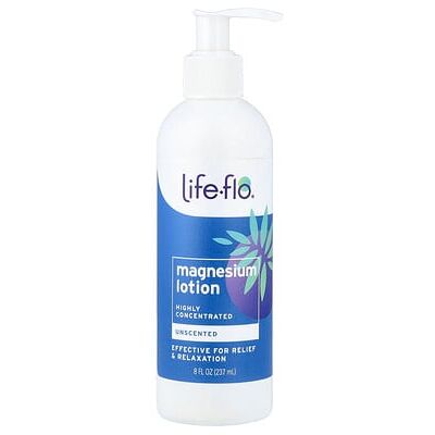 Life-flo, Magnesium Lotion, Highly Concentrated, Unscented, 8 fl oz (237 ml) Life-flo, Magnesium Lotion, Highly Concentrated, Unscented, 8 fl oz (237 ml)
