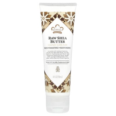 Nubian Heritage, Hand Cream, Raw Shea Butter, 4 fl oz (118 ml) Nubian Heritage, Hand Cream, Raw Shea Butter, 4 fl oz (118 ml)