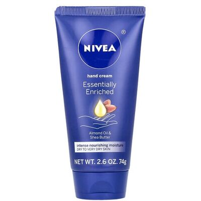 Nivea, Essentially Enriched Hand Cream, Almond Oil & Shea Butter, 2.6 oz (74 g) Nivea, Essentially Enriched Hand Cream, Almond Oil & Shea Butter, 2.6 oz (74 g)