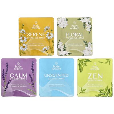 Body Restore, Steam Eye Mask, Variety Pack, 5 Pack Body Restore, Steam Eye Mask, Variety Pack, 5 Pack