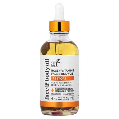 artnaturals, Face & Body Oil, Rose + Vitamin E, 4 fl oz (118 ml) artnaturals, Face & Body Oil, Rose + Vitamin E, 4 fl oz (118 ml)
