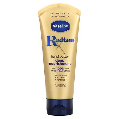 Vaseline, RadiantX, Deep Nourishment Hand Butter, 3.4 fl oz (101 ml) Vaseline, RadiantX, Deep Nourishment Hand Butter, 3.4 fl oz (101 ml)