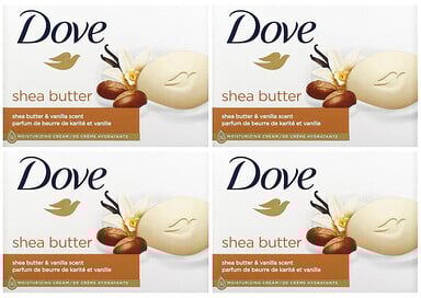 Care+ Dove, Beauty Bar Soap, Shea Butter & Vanilla, 2 Bars, 3.75 oz (106 g) Each