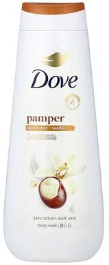 Care+ Dove, Pamper Body Wash, Shea Butter + Vanilla, 20 fl oz