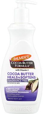 Care+ Palmer's, Cocoa Butter Formula® with Vitamin E, Intensive Body Lotion, For Sensitive Skin, Fragrance Free, 13.5 fl oz (400 ml)