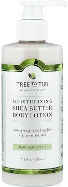 Care+ Tree To Tub, Shea Butter Moisturizing Body Lotion, For Dry, Sensitive Skin, Raw Unscented , 8.5 fl oz (250 ml)