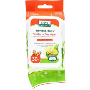 Aleva Naturals, Bamboo Baby, Pacifier 'n' Toy Wipes, 30 Wipes Aleva Naturals, Bamboo Baby, Pacifier 'n' Toy Wipes, 30 Wipes