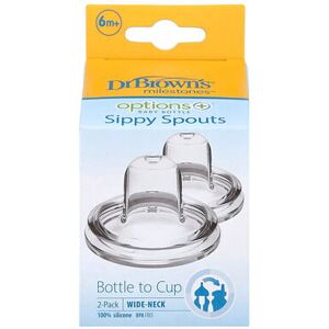 Dr. Brown's, Options+™ Baby Bottle, Sippy Spouts, 6 Months +, 2 Pack Dr. Brown's, Options+™ Baby Bottle, Sippy Spouts, 6 Months +, 2 Pack