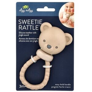 itzy ritzy, Sweetie Rattle™, Silicone Teether with Jingle Sound, 3 Months+, Bear, 1 Count itzy ritzy, Sweetie Rattle™, Silicone Teether with Jingle Sound, 3 Months+, Bear, 1 Count