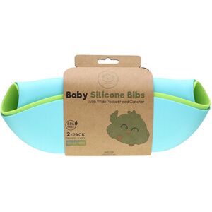 KeaBabies, Baby Silicone Bibs, Cloud Nine, Newborn - 4 Years, 2 Pack KeaBabies, Baby Silicone Bibs, Cloud Nine, Newborn - 4 Years, 2 Pack