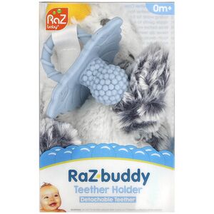 RaZbaby, RaZ-Buddy, Teether Holder, Detachable Teether, 0 Months+, Penguin, 1 Count RaZbaby, RaZ-Buddy, Teether Holder, Detachable Teether, 0 Months+, Penguin, 1 Count