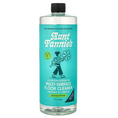 Aunt Fannie's, Ultra-Concentrated Multi-Surface Floor Cleaner, Eucalyptus, 32 fl oz (946 ml) Aunt Fannie's, Ultra-Concentrated Multi-Surface Floor Cleaner, Eucalyptus, 32 fl oz (946 ml)