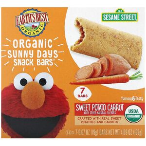 Earth's Best, Organic Sunny Days Snack Bars, 2 Years and Up, Sweet Potato, Carrot, 7 Bars, 0.67 oz (19 g) Each Earth's Best, Organic Sunny Days Snack Bars, 2 Years and Up, Sweet Potato, Carrot, 7 Bars, 0.67 oz (19 g) Each