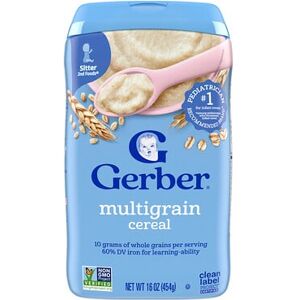 Gerber Multigrain Cereal, 2nd Foods®, 16 oz (454 g) Gerber Multigrain Cereal, 2nd Foods®, 16 oz (454 g)