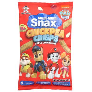 Hot Kid, Mum-Mum Snax™, Chickpea Crisps, Paw Patrol™, Ages 2+, Apple Cinnamon, 2.12 oz (60 g) Hot Kid, Mum-Mum Snax™, Chickpea Crisps, Paw Patrol™, Ages 2+, Apple Cinnamon, 2.12 oz (60 g)